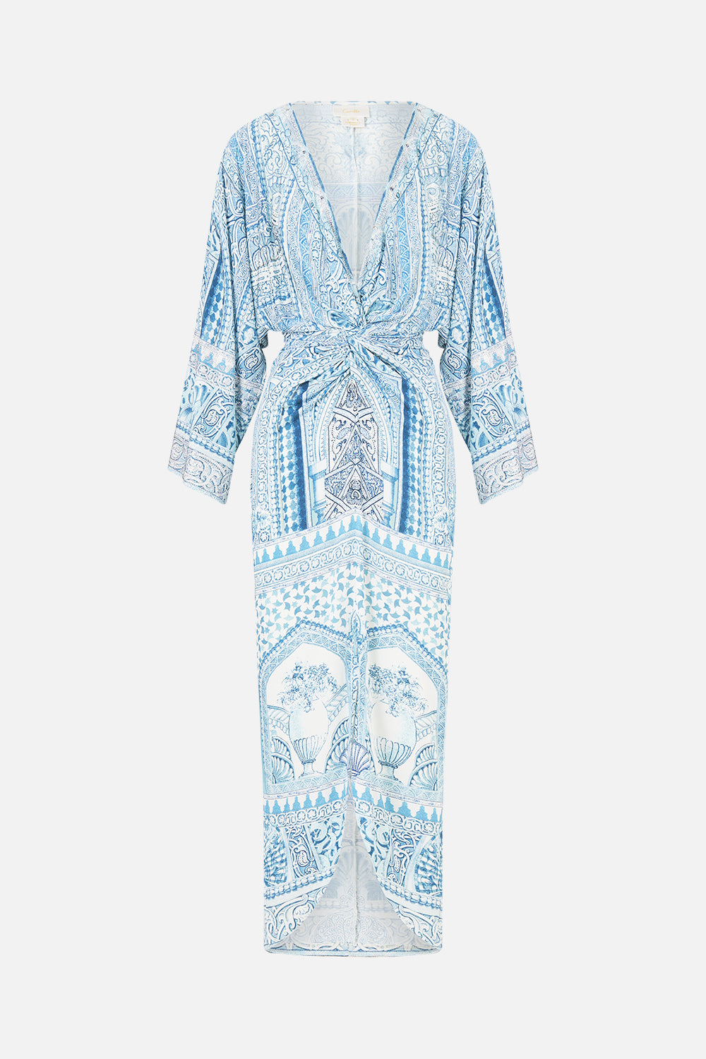 LONG SPLIT FRONT TWIST DRESS THE HUM OF THE ALHAMBRA