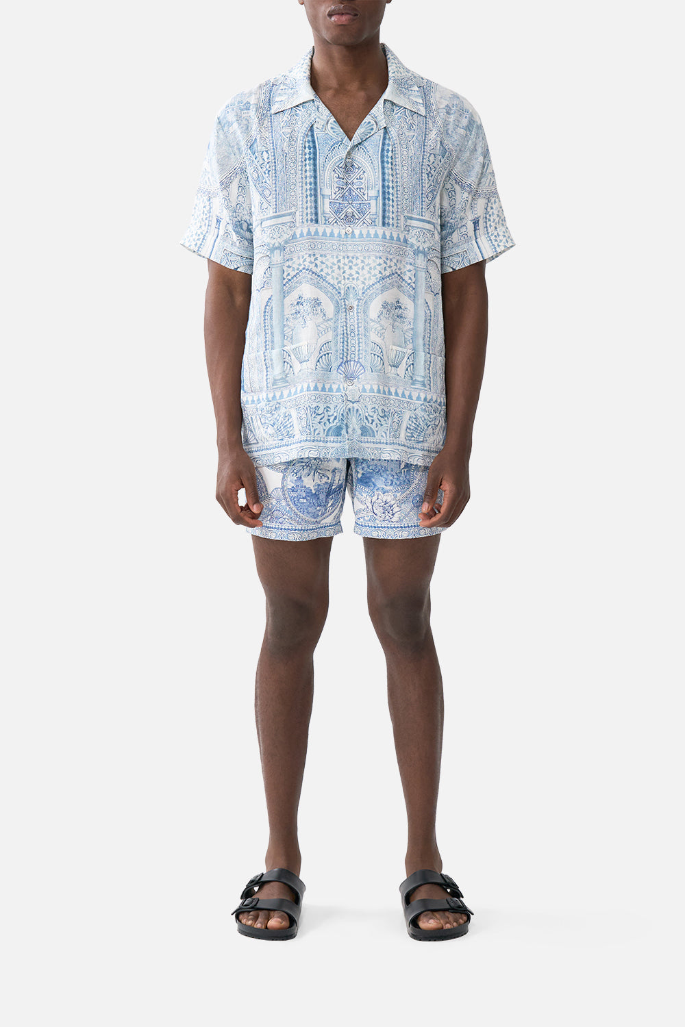 SHORT SLEEVE CABANA SHIRT THE HUM OF THE ALHAMBRA