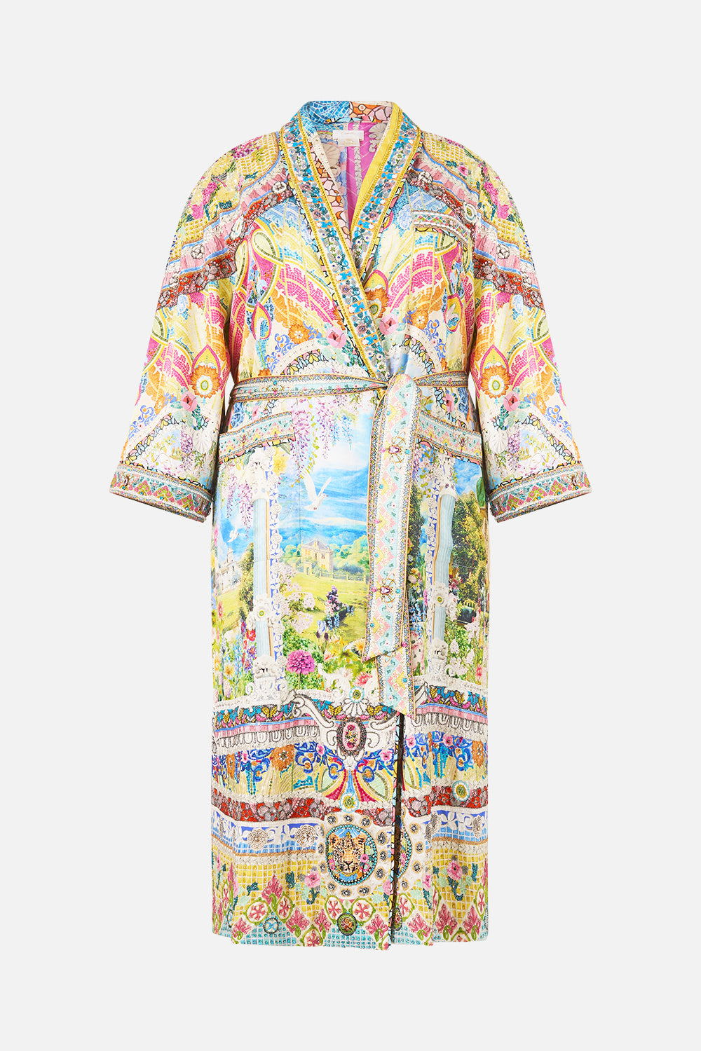 LONG ROBE WITH FLARED SLEEVE NAVÀS NOUVEAU