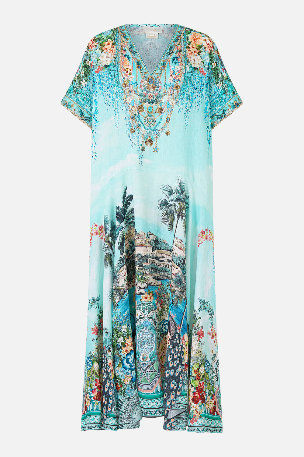 V NECK KAFTAN WITH DROP WAIST BALEARIC BEBÉ