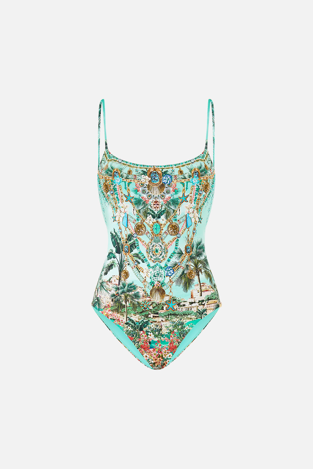 STRAIGHT NECK ONE PIECE WITH BACK STRAP DETAIL BALEARIC BEBÉ