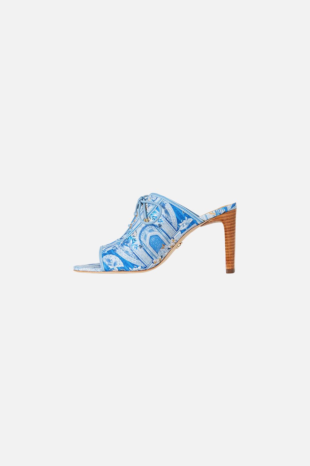 SOFIA LACE UP FRONT HEEL MULE DE NADA GRANADA