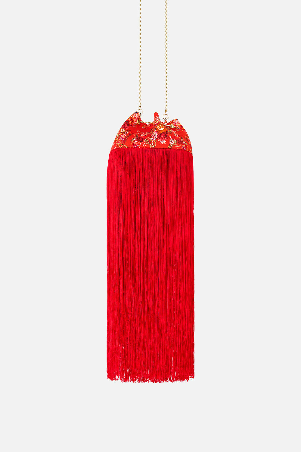 DRAWSTRING POUCH WITH FRINGING OLÉ OLÉ