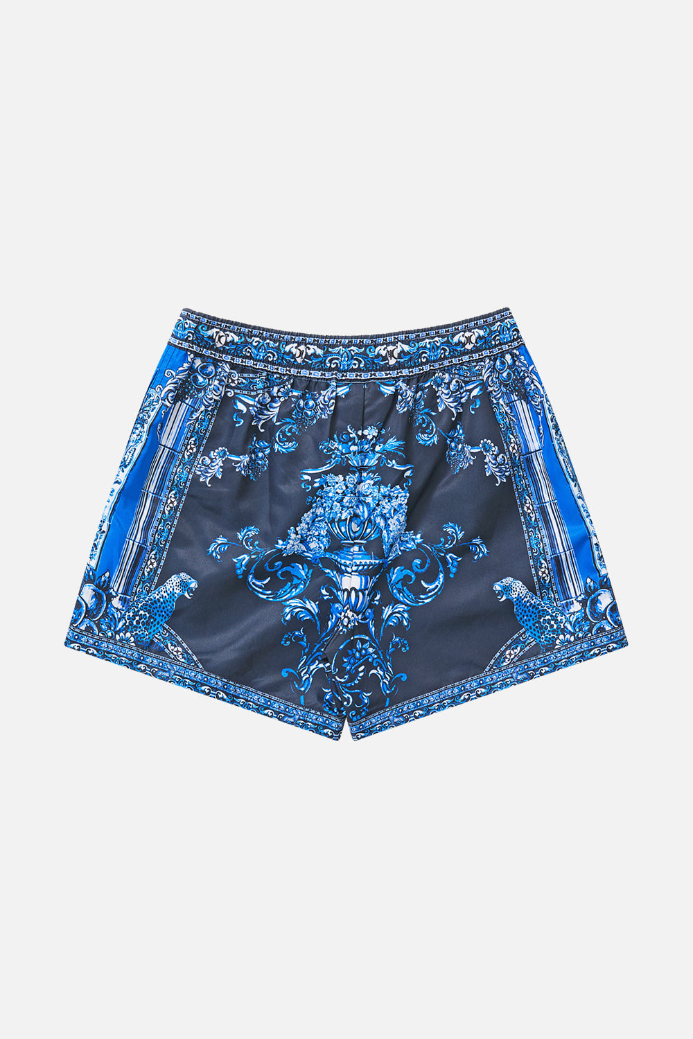BOYS MID LENGTH BOARDSHORT WITH ELASTIC WAIST A TILED WONDERLAND