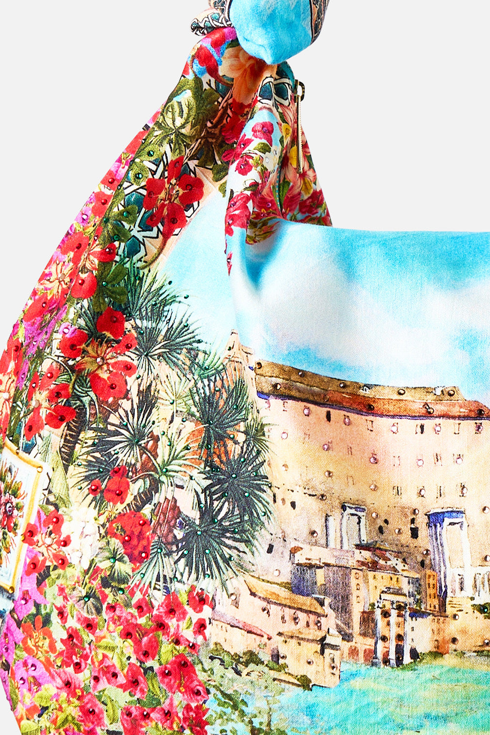 SLOUCH SHOULDER BAG WITH KNOT DETAILS MEET ME IN MALLORCA