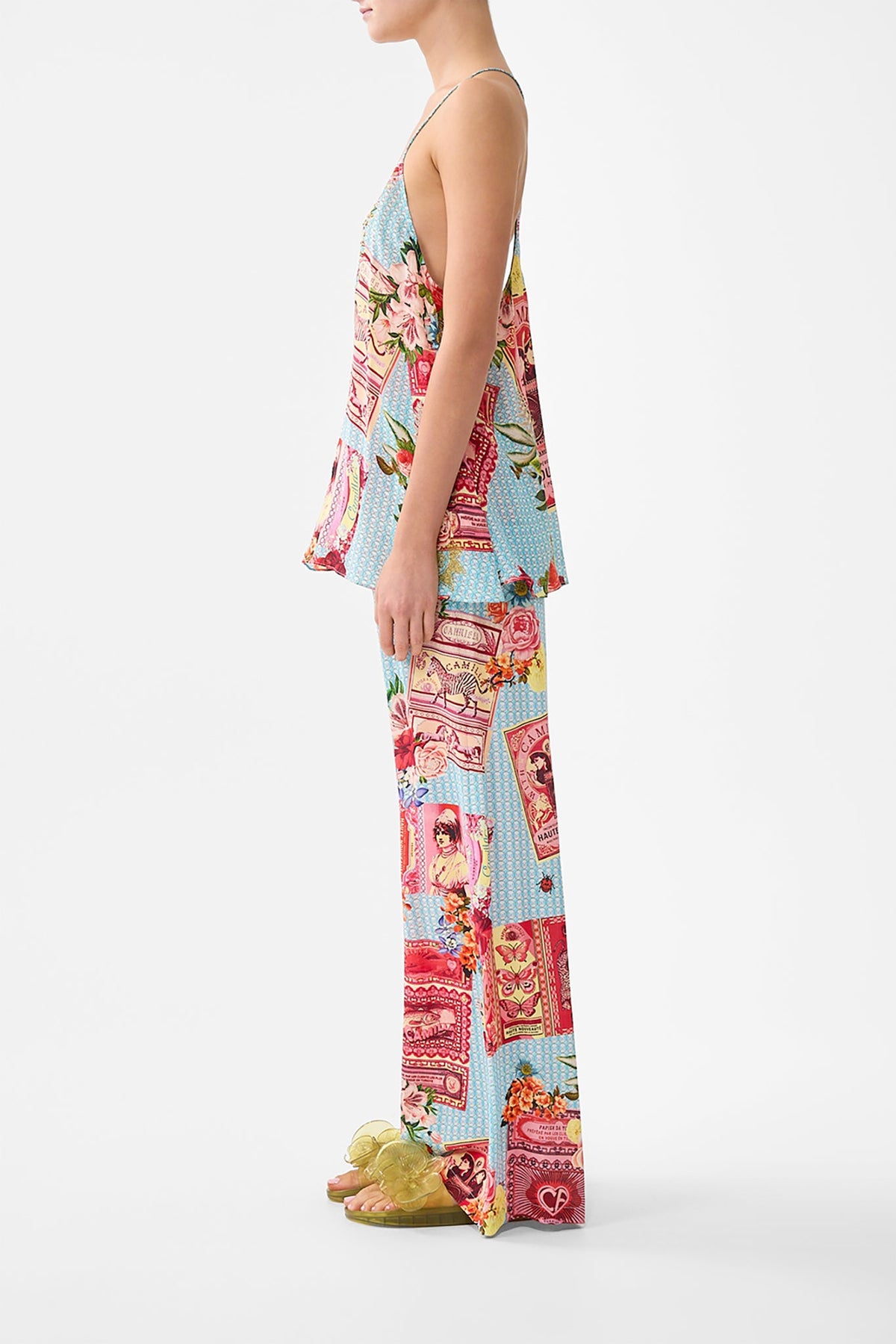 T-BACK SHOESTRING TOP PAPERS AND CURIOUS CAPERS