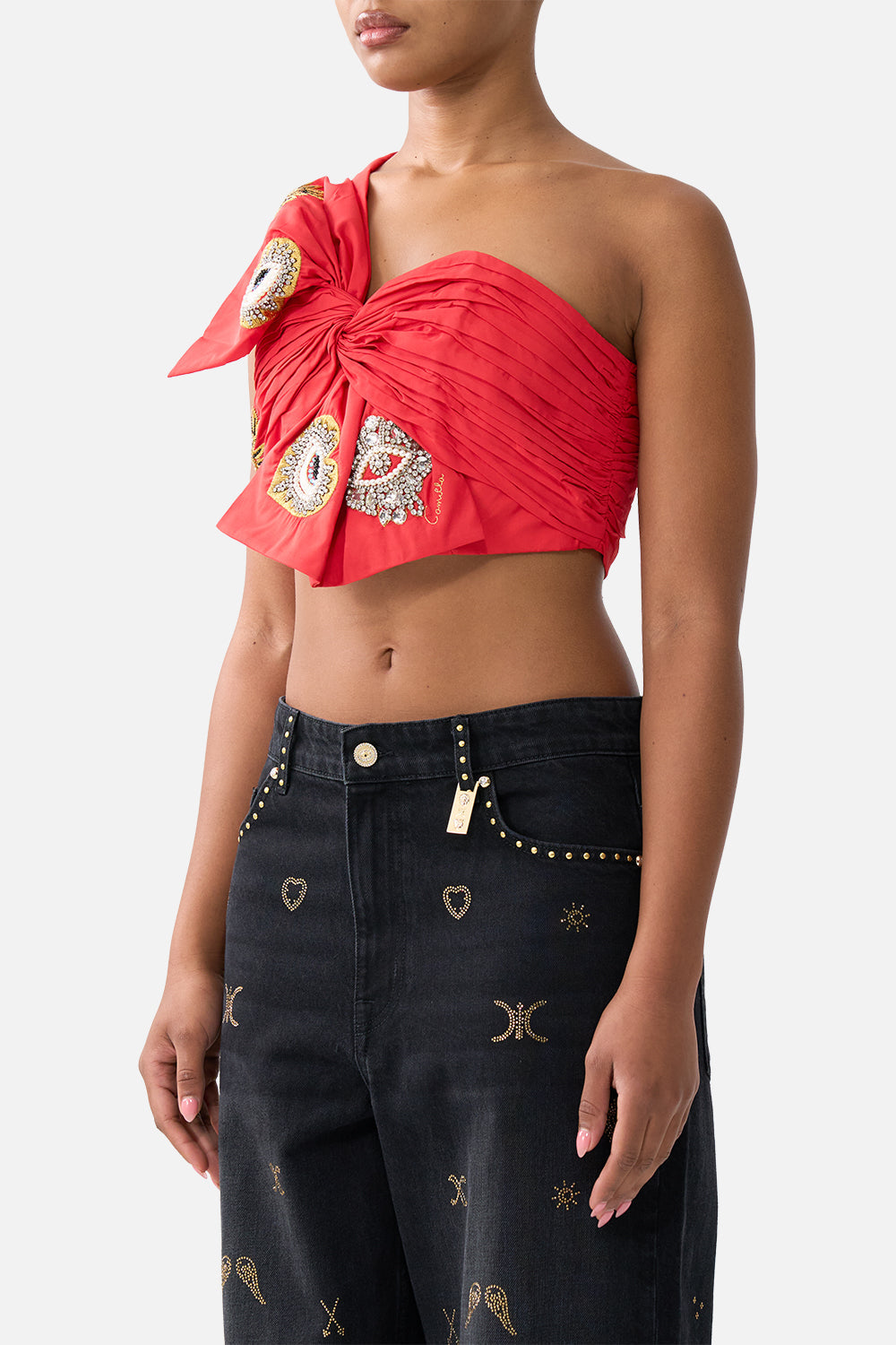 ASYMMETRIC BOW TOP NAZAR NIRVANA