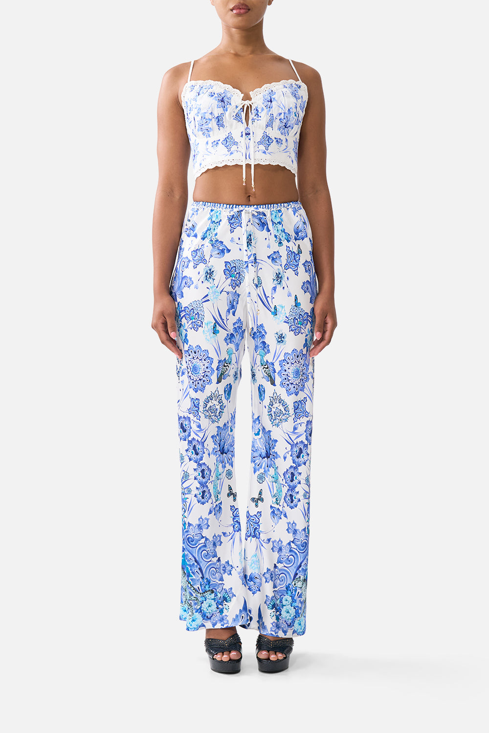 BIAS CUT DRAWSTRING PANT ALL ABOUT THAT LACE