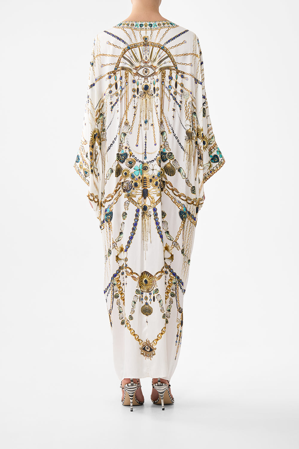 PIERCED V NECK KAFTAN CHAIN GANG