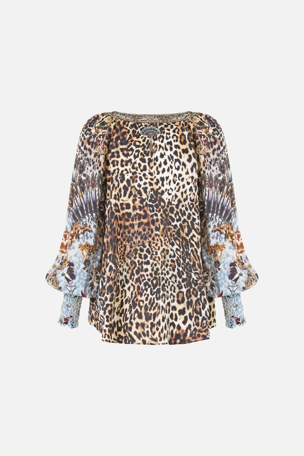 SHIRRED CUFF BLOUSE FIESTA, SIESTA, REPEAT
