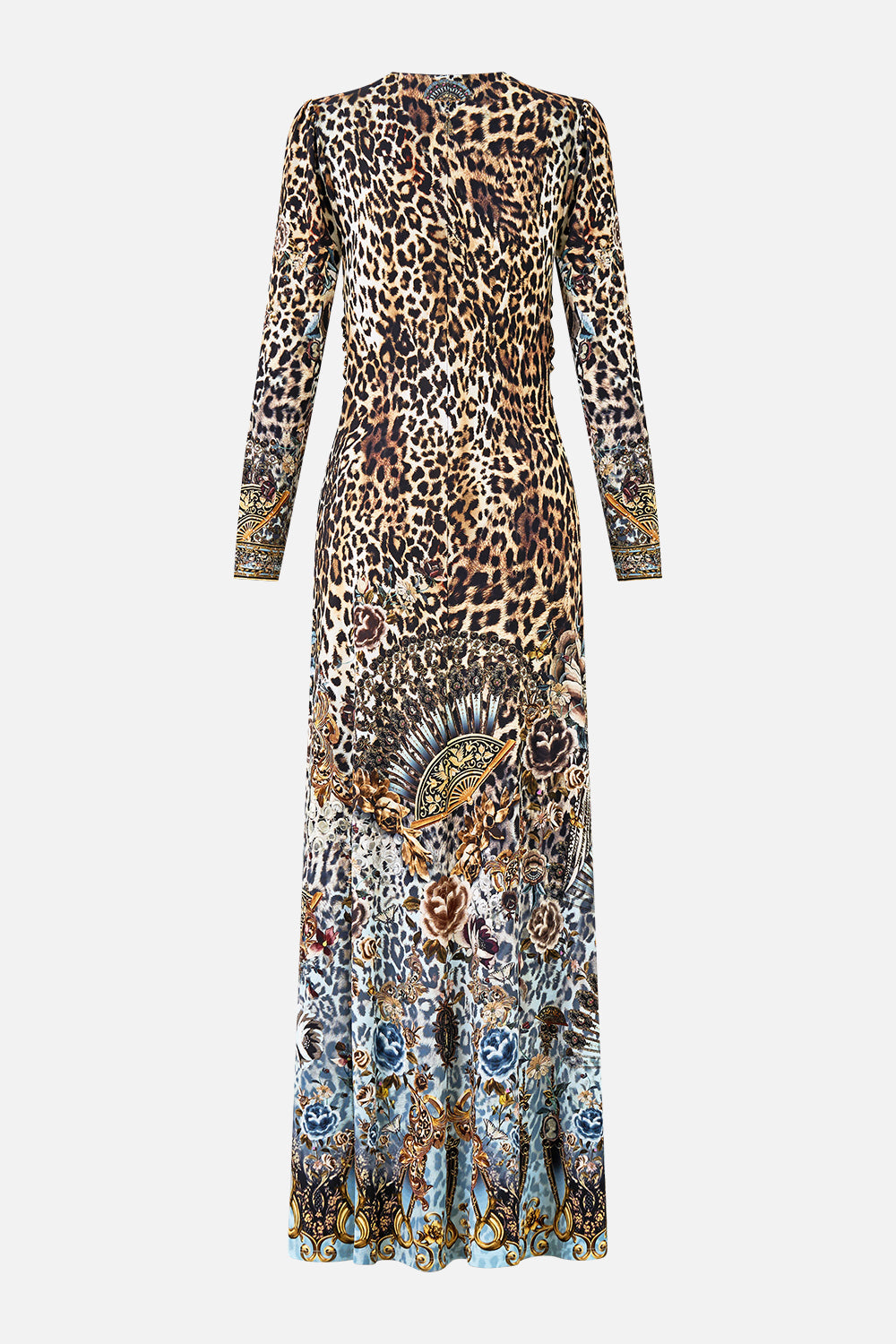 GATHERED JERSEY LONG DRESS FIESTA, SIESTA, REPEAT