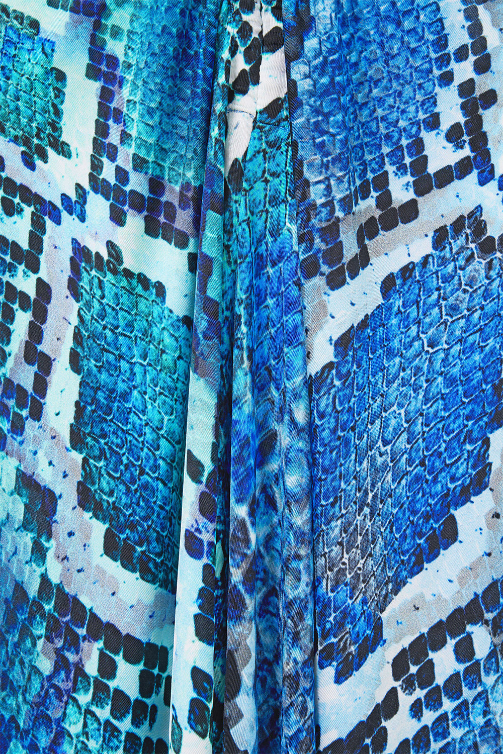WRAP BODICE JERSEY DRESS THE SAPPHIRE SERPENT