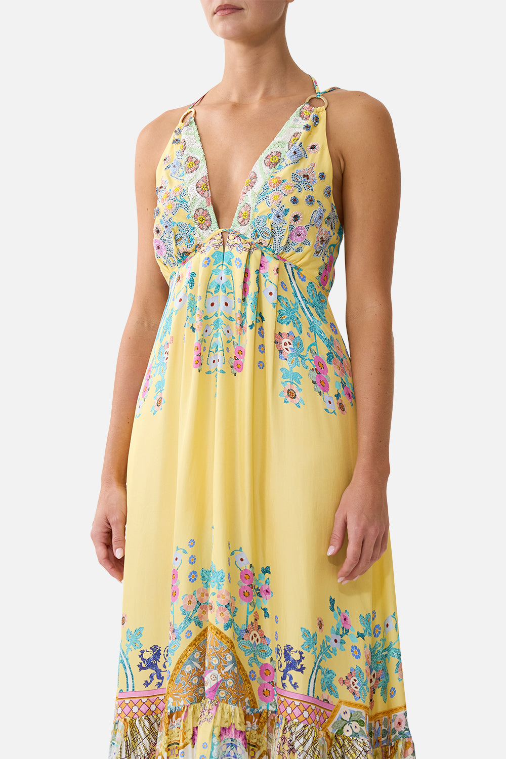 TIERED DRESS WITH HARDWARE BARCELONA BEBÉ