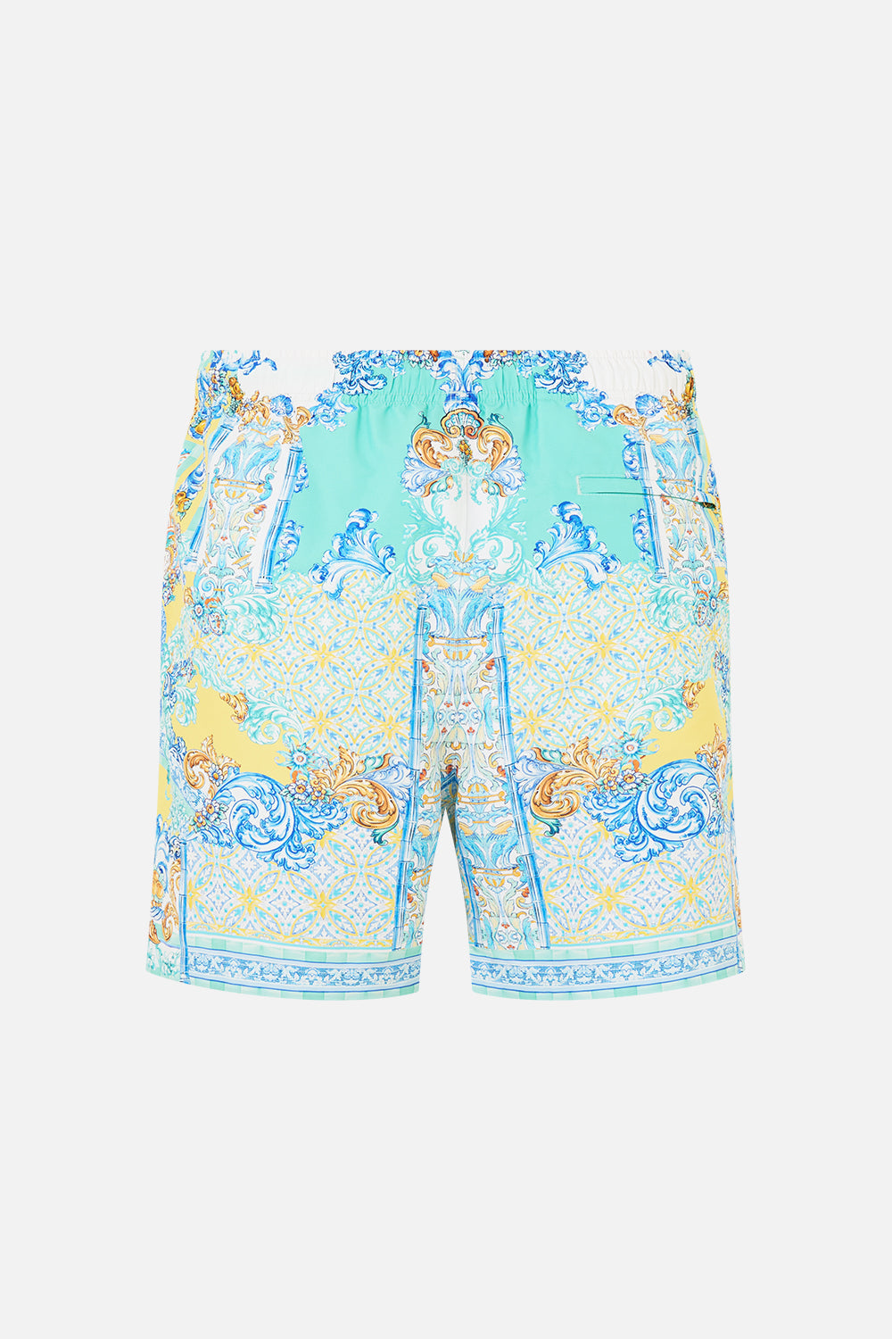 MID LENGTH BOARDSHORT WITH ELASTIC WAIST DIAL UP THE TILES