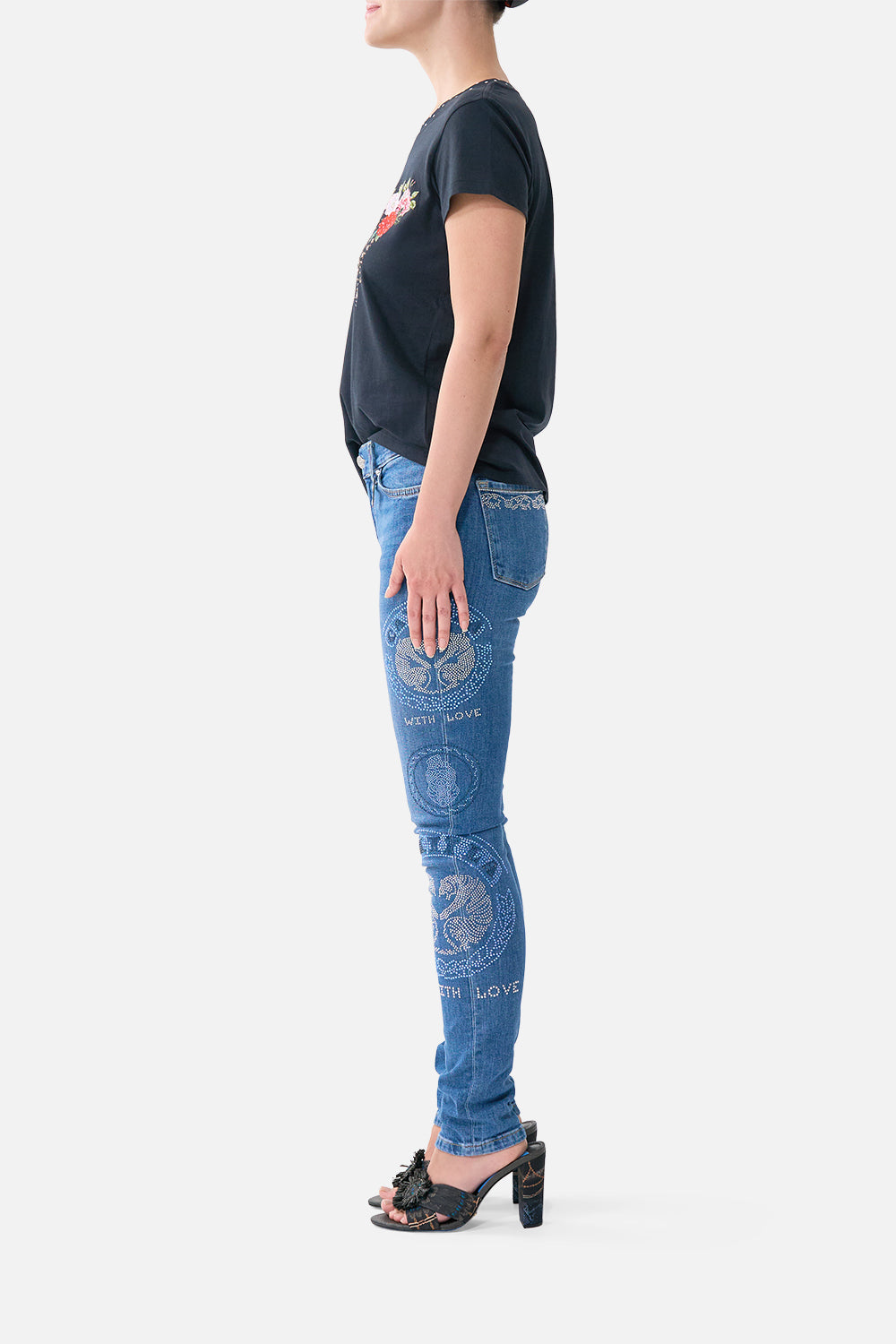 RIYEKA AZUL ARISTOCRACY SKINNY JEAN DENIM