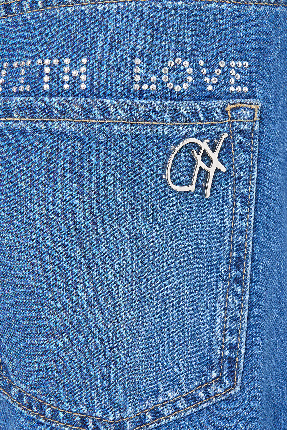 WIDE LEG CARGO JEAN DENIM