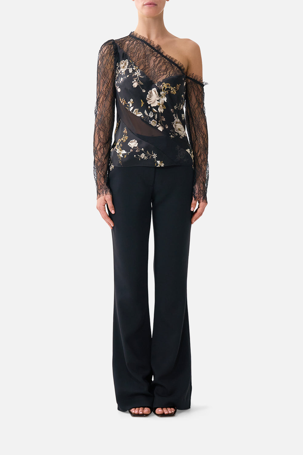 FLARE TROUSER WITH SEAM DETAIL FLAMENCO FOLKLORE