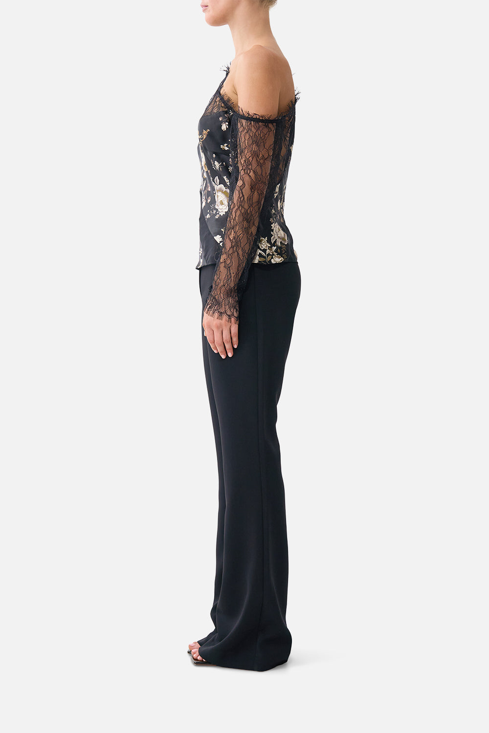FLARE TROUSER WITH SEAM DETAIL FLAMENCO FOLKLORE
