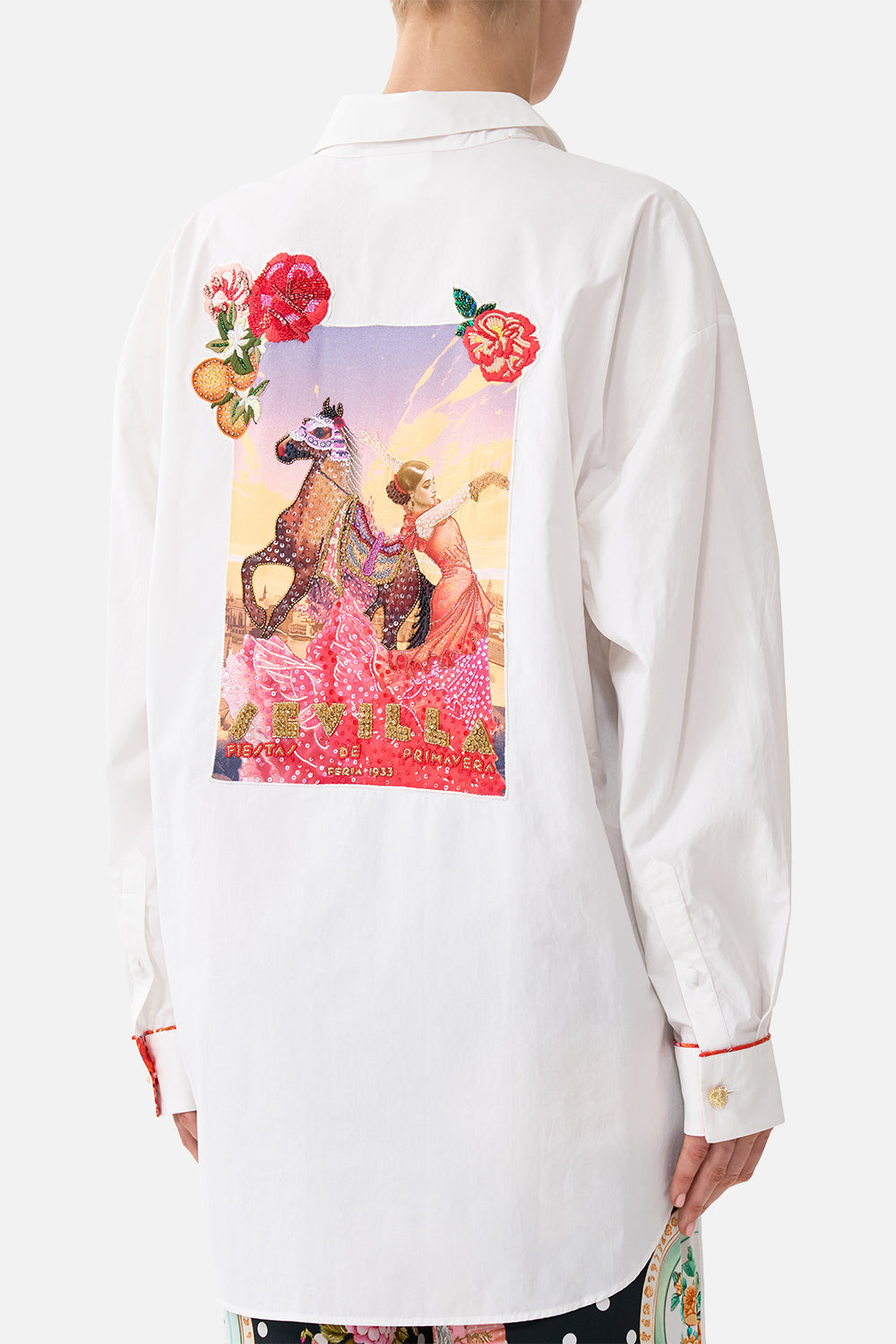 LONG SLEEVE OVERSIZED SHIRT WITH POCKET DAUGHTERS OF DUENDE