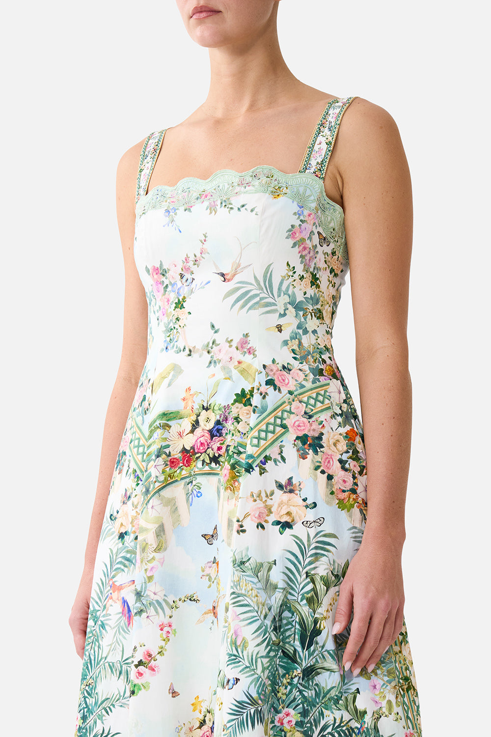 LONG FIT AND FLARE DRESS ART FOR THE EMPRESS