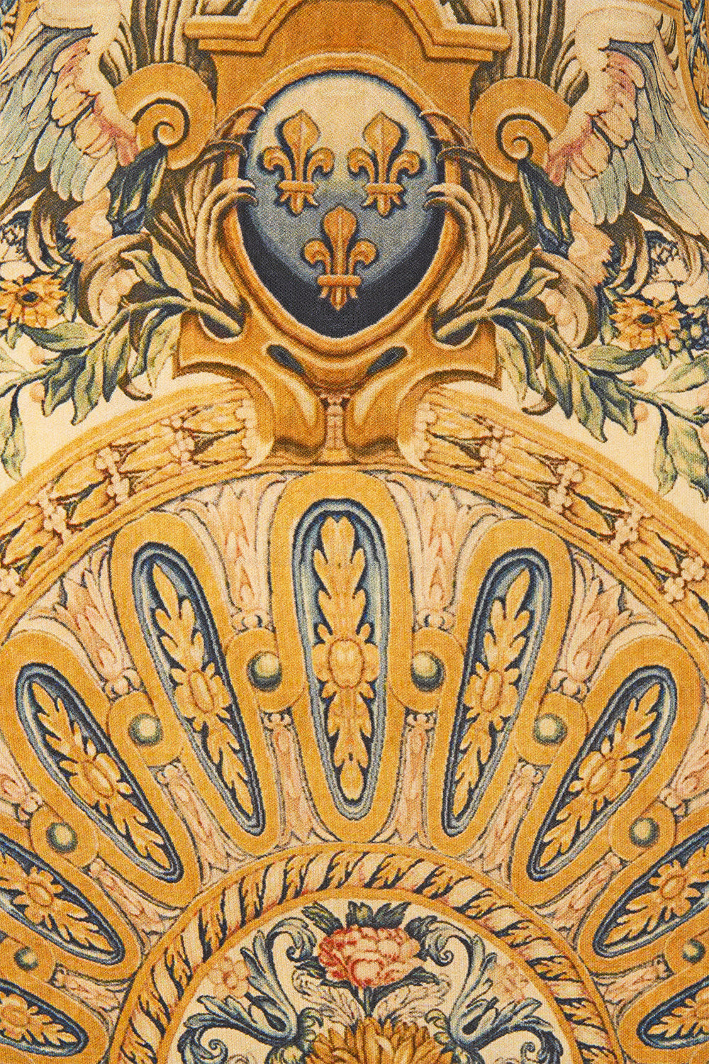 The CAMILLA Back Detail Jersey Dress in our Museum Memoirs print.