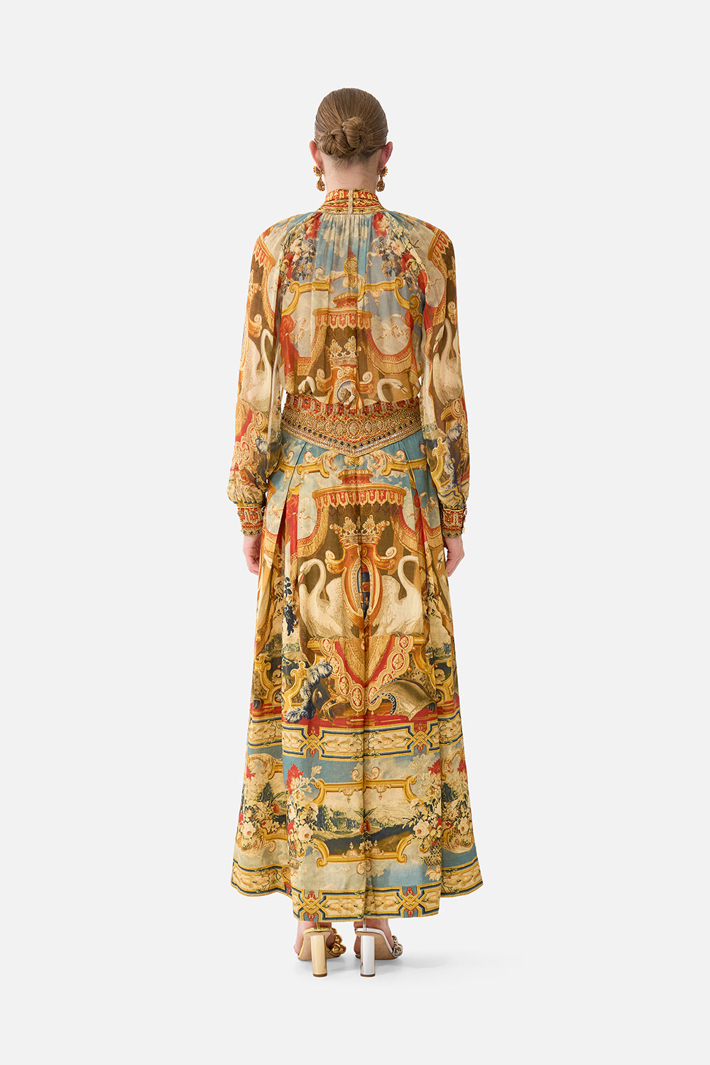 DETACHABLE PUSSY BOW RAGLAN BLOUSE LIFE’S RICH TAPESTRY