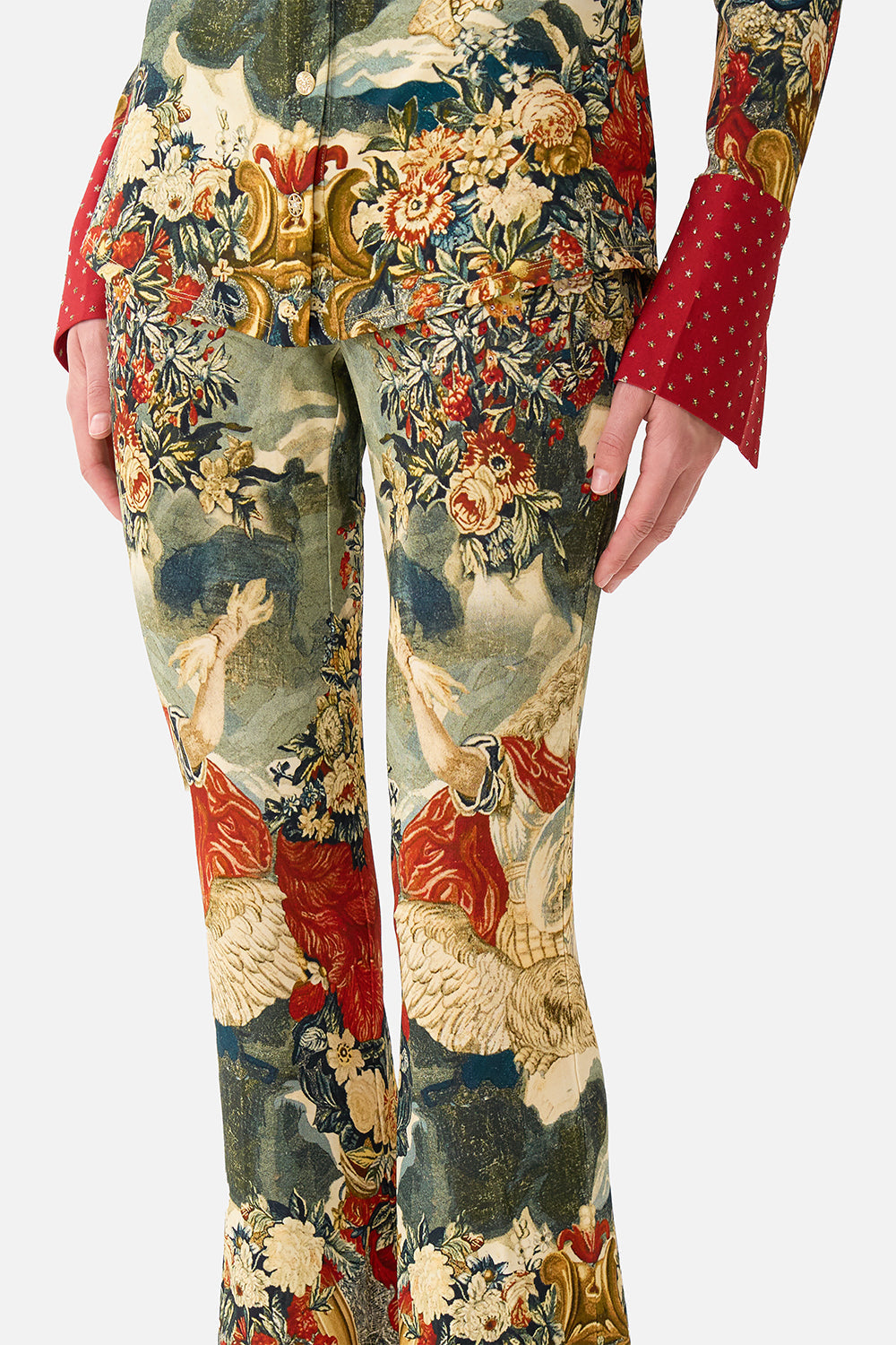 HIGH WAISTED FLARED TROUSER MEET ME AT THE MET
