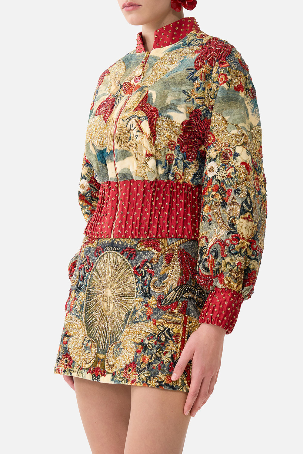 CROPPED BOMBER JACKET MEET ME AT THE MET
