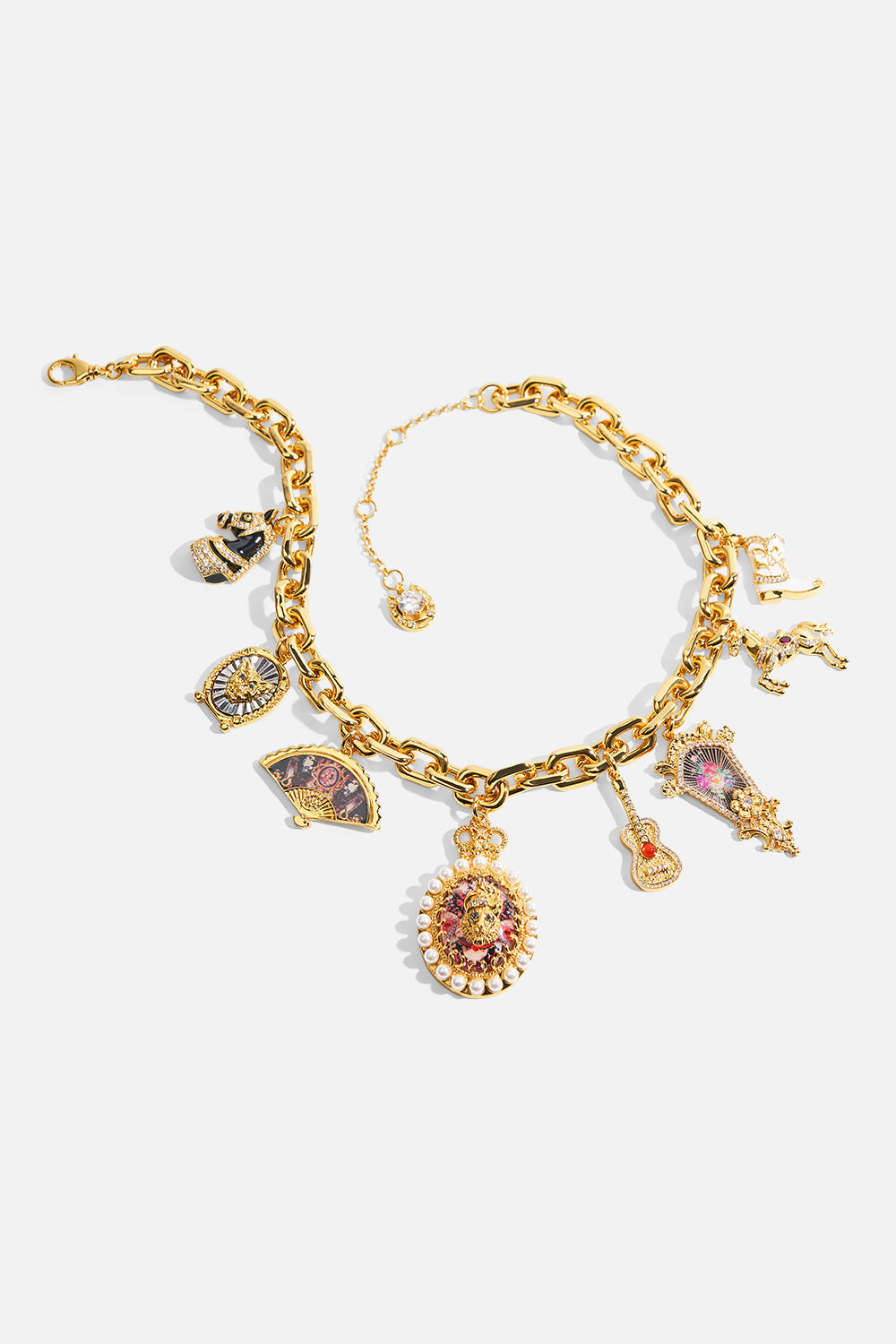 MY CAMEO ROMEO CHARM NECKLACE GOLD