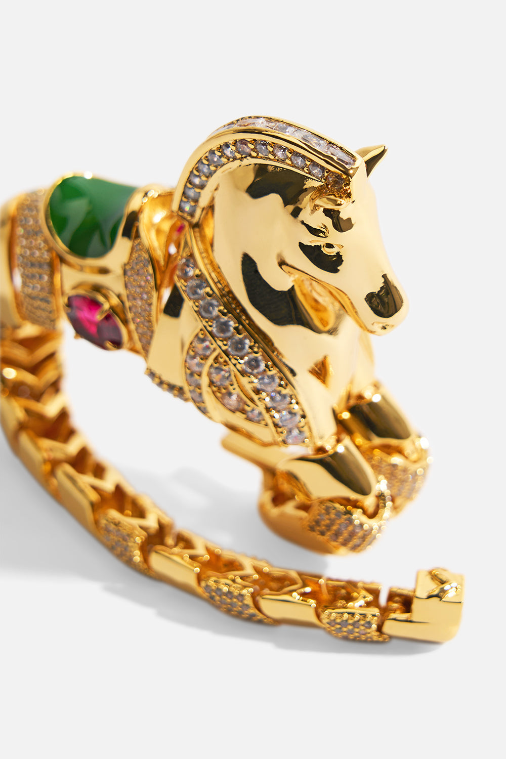 SAVAGE BEAUTY HORSE BRACELET GOLD