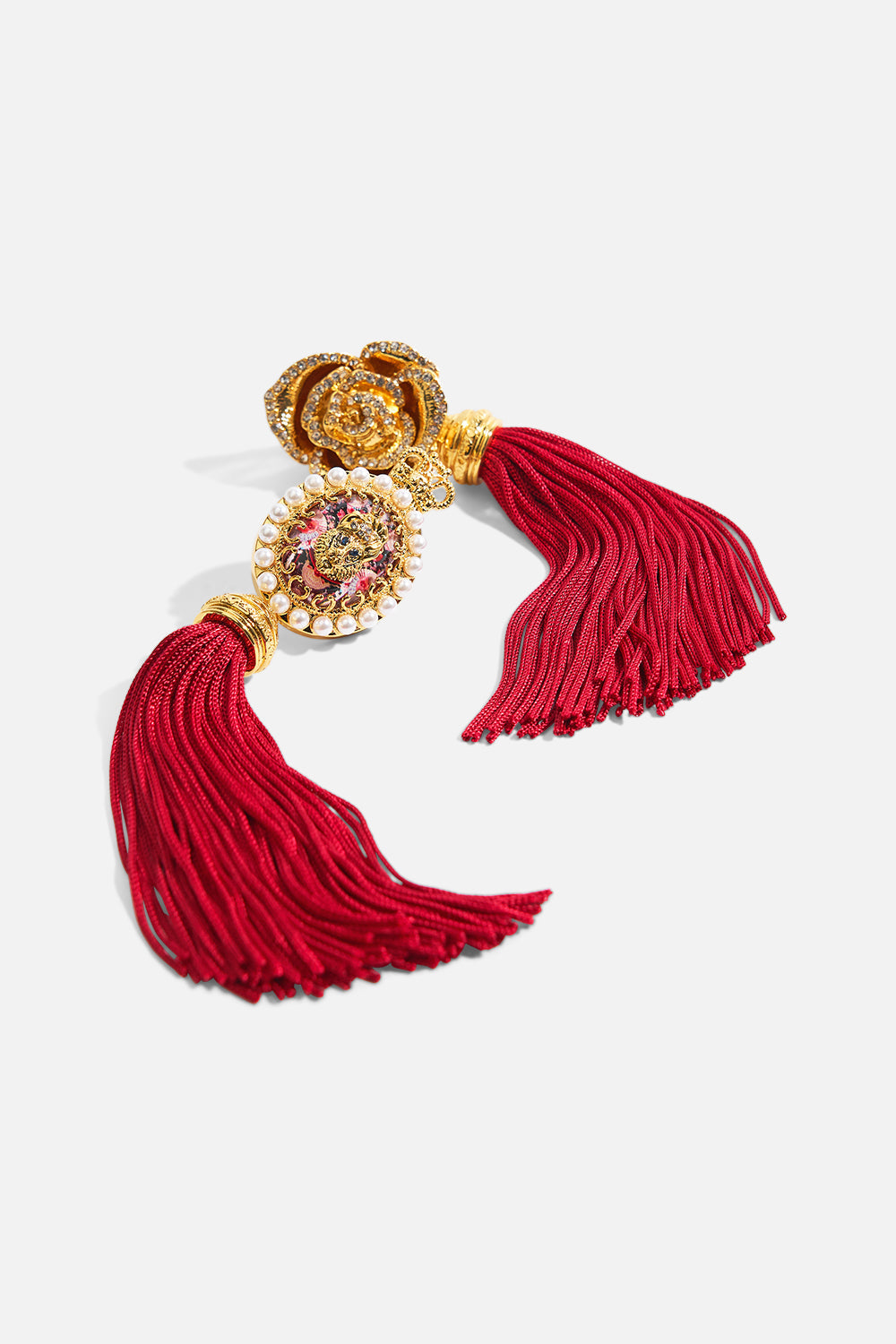 MY CAMEO ROMEO TASSEL EARRINGS GOLD
