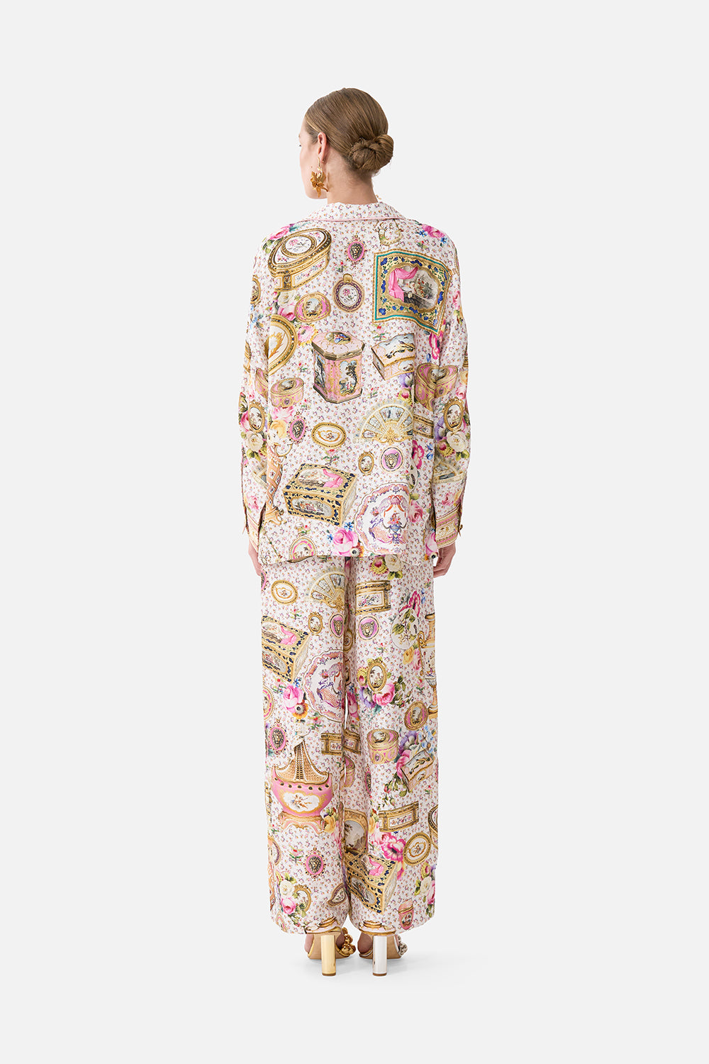 WIDE LEG WAISTED PANT IN THE HEART OF ART