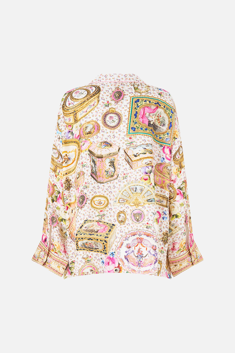 RELAXED COLLARED SHIRT WITH POCKET IN THE HEART OF ART