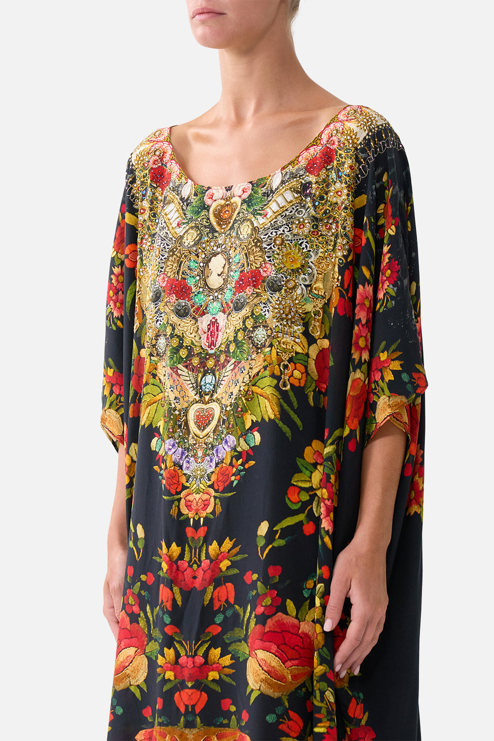 ROUND NECK KAFTAN LIFT THE VEIL