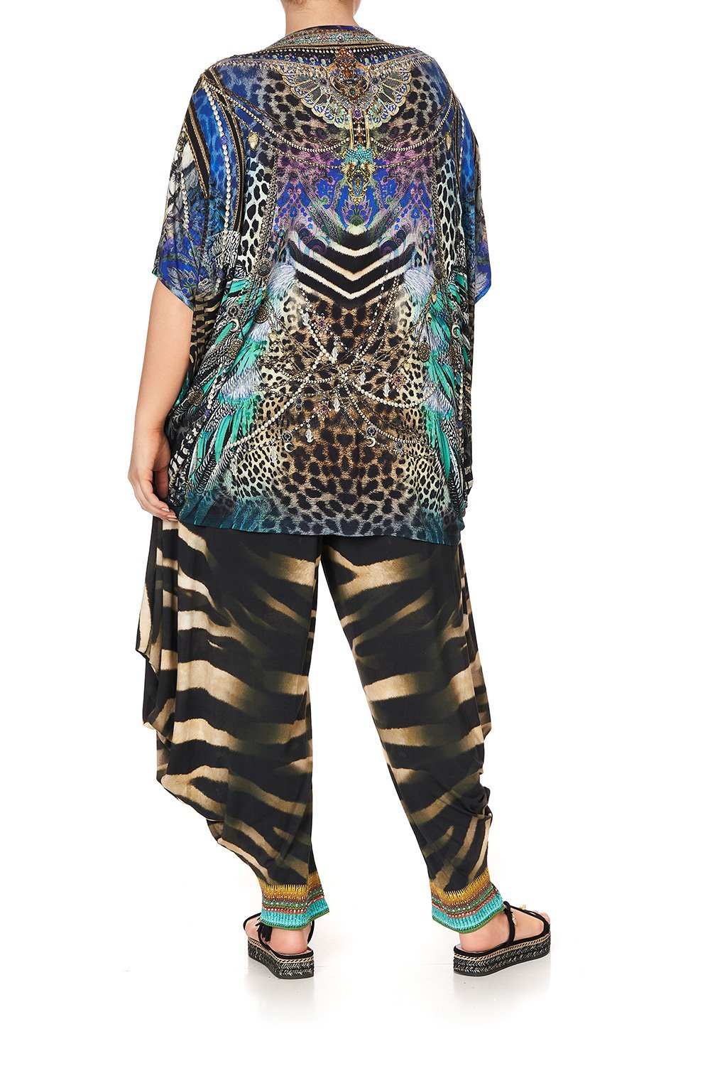 LOOSE FIT ROUND NECK TEE ANIMAL ARMY