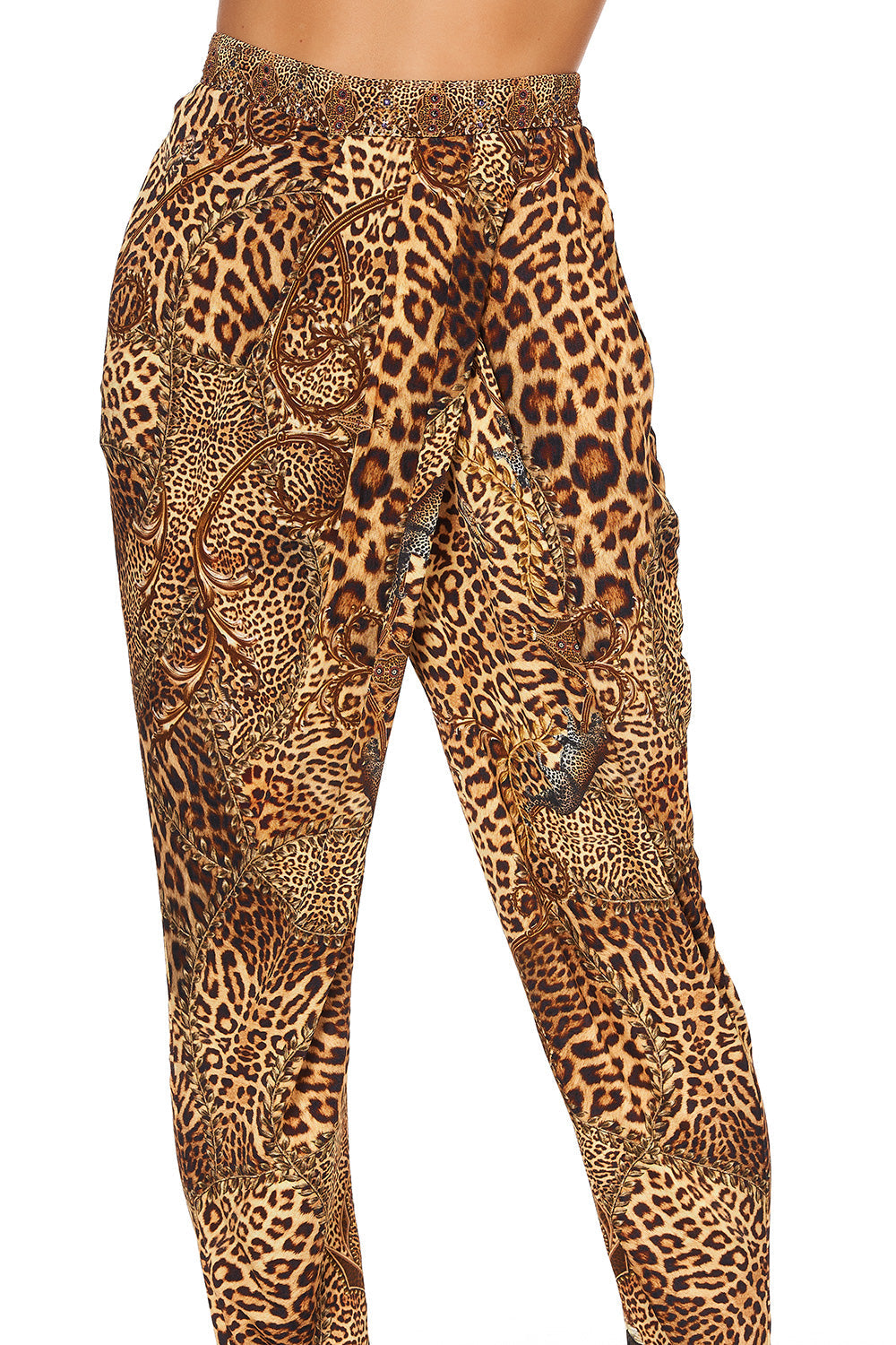 JERSEY DRAPE PANT WITH FRONT CROSSOVER DETAIL LADY LODGE