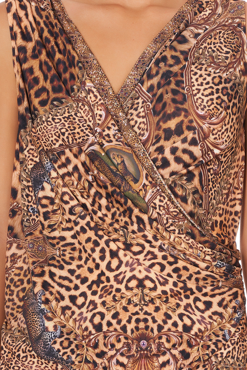 JERSEY DRAPPED DRESS LADY LODGE