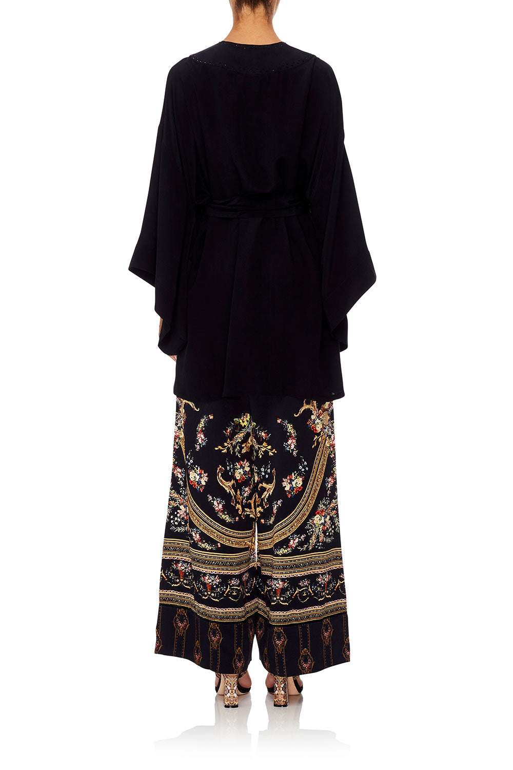 CAMILLA KIMONO WITH TIE BELT FRIEND IN FLORA