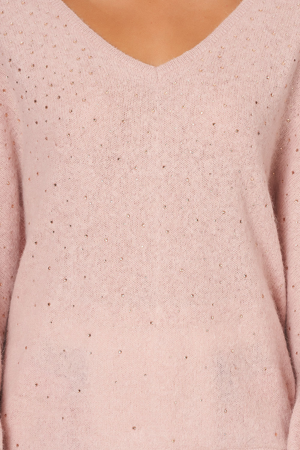 KNIT V NECK JUMPER W DOLMAN SLEEVE PARTY IN THE PALACE