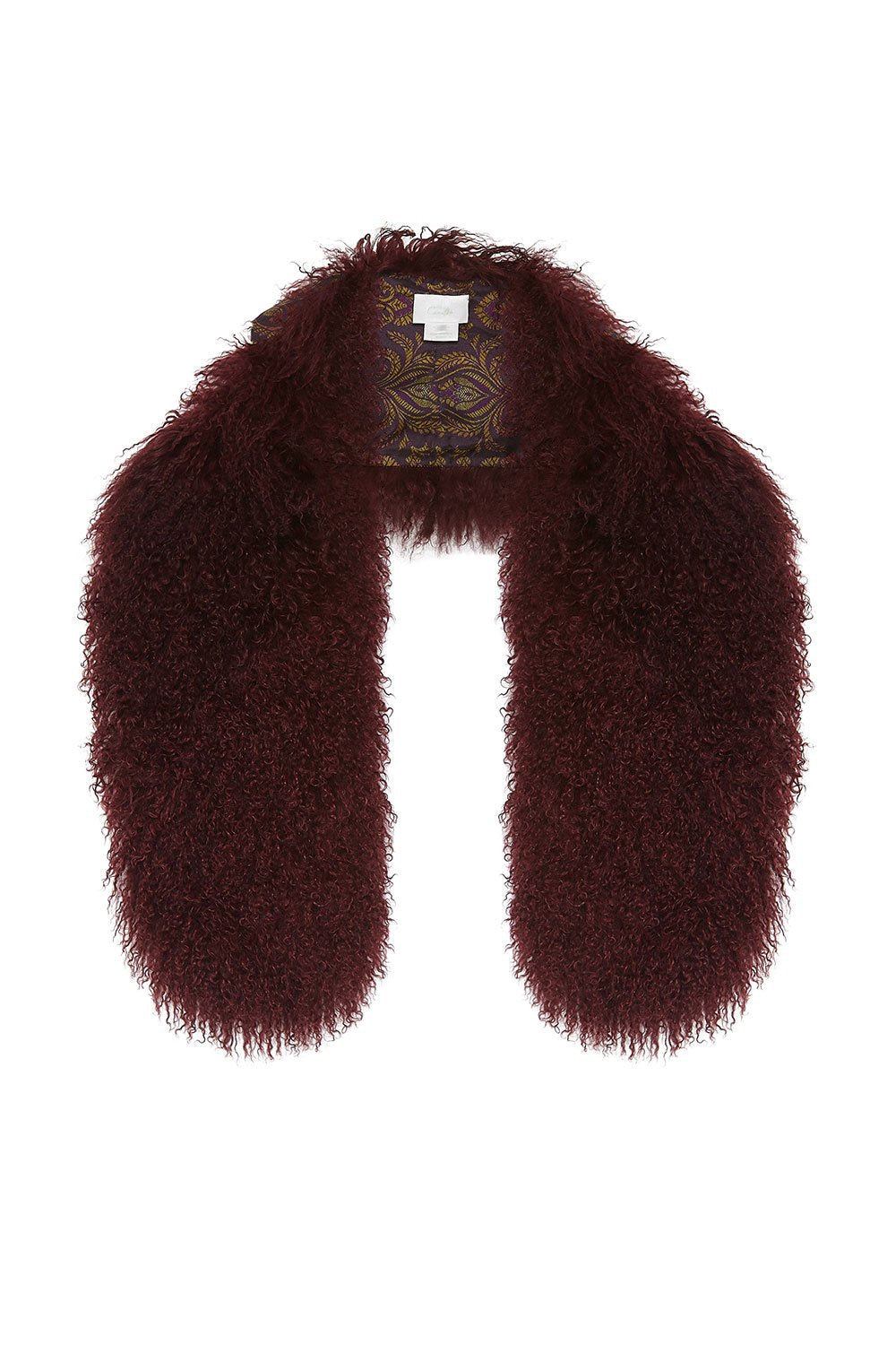 FUR STOLE WILD FLOWER