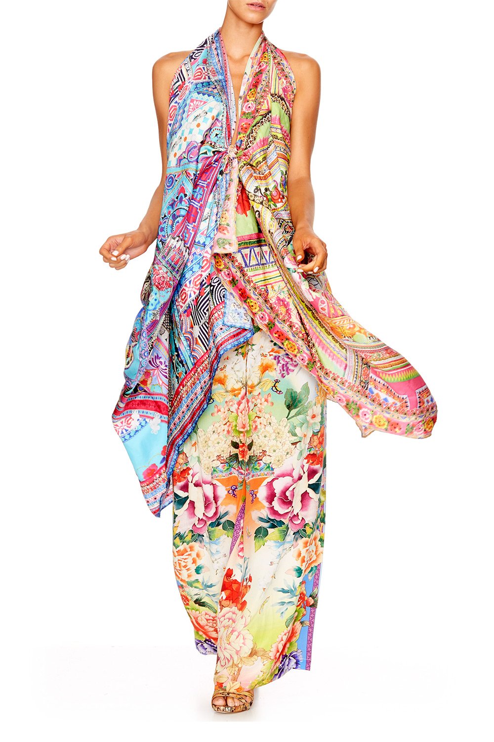 HANI HONEY LARGE SQUARE SCARF