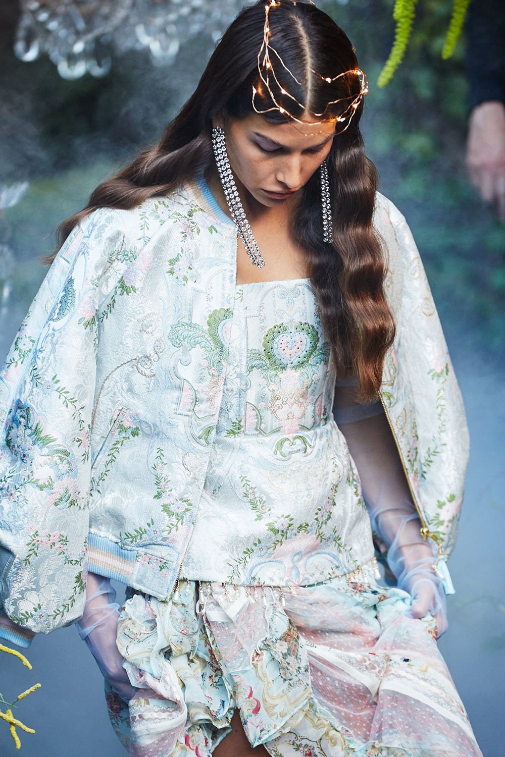 PANELLED CORSET VERSAILLES SKY