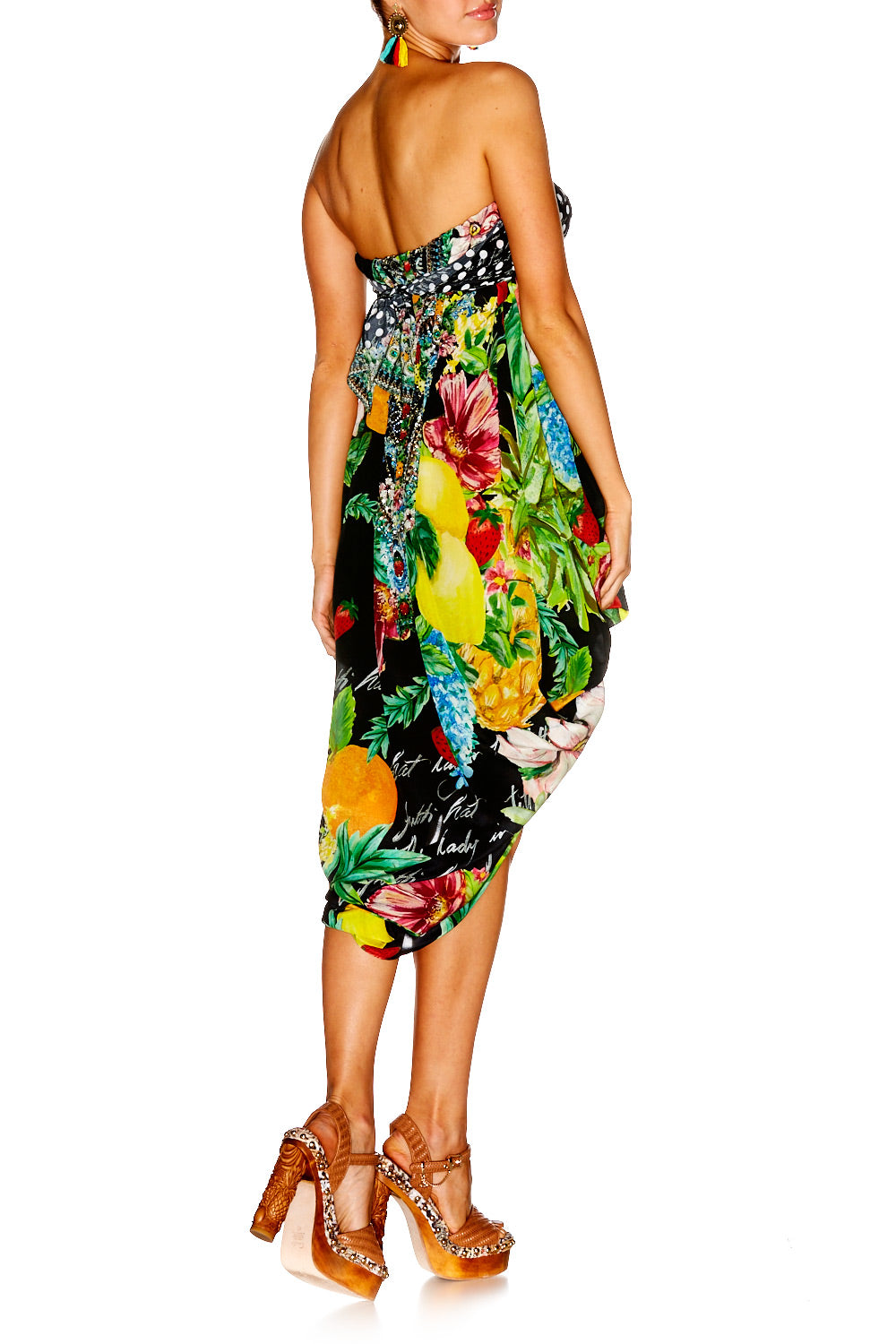 CALL ME CARMEN DRAWSTRING DRESS