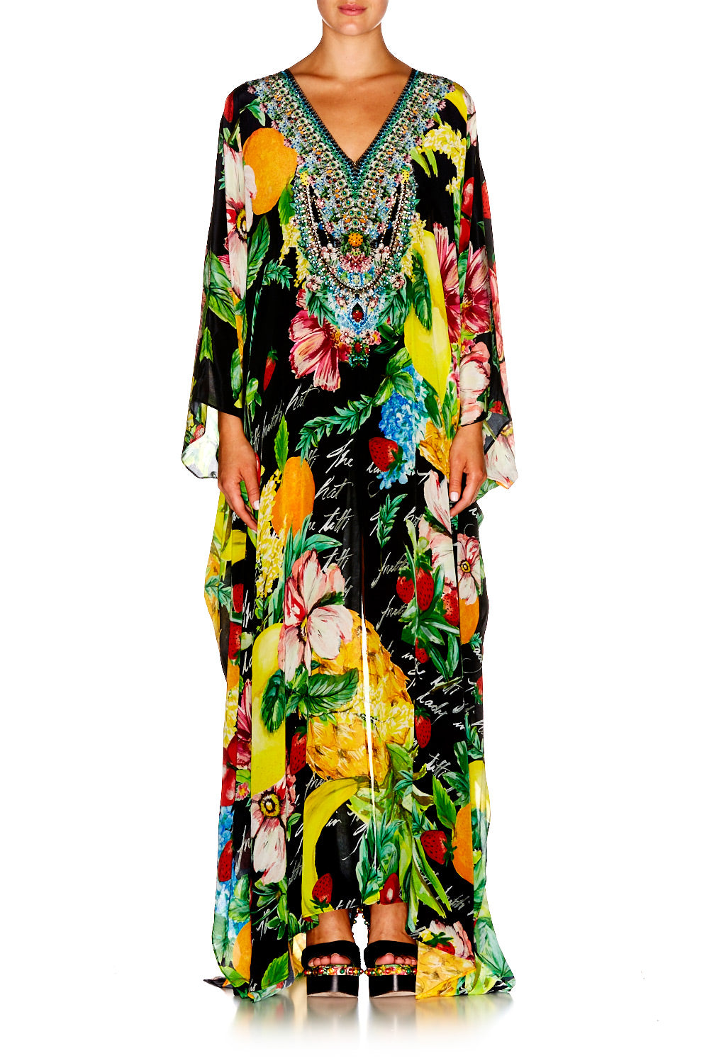 CALL ME CARMEN SLIT FRONT & SLEEVE KAFTAN