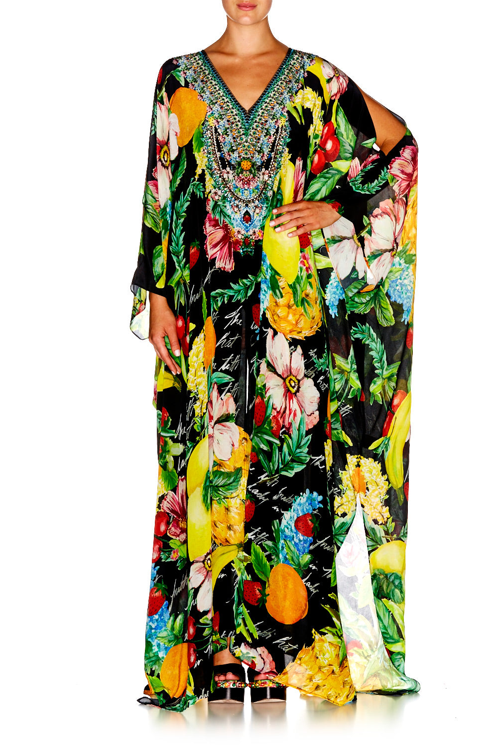 CALL ME CARMEN SLIT FRONT & SLEEVE KAFTAN