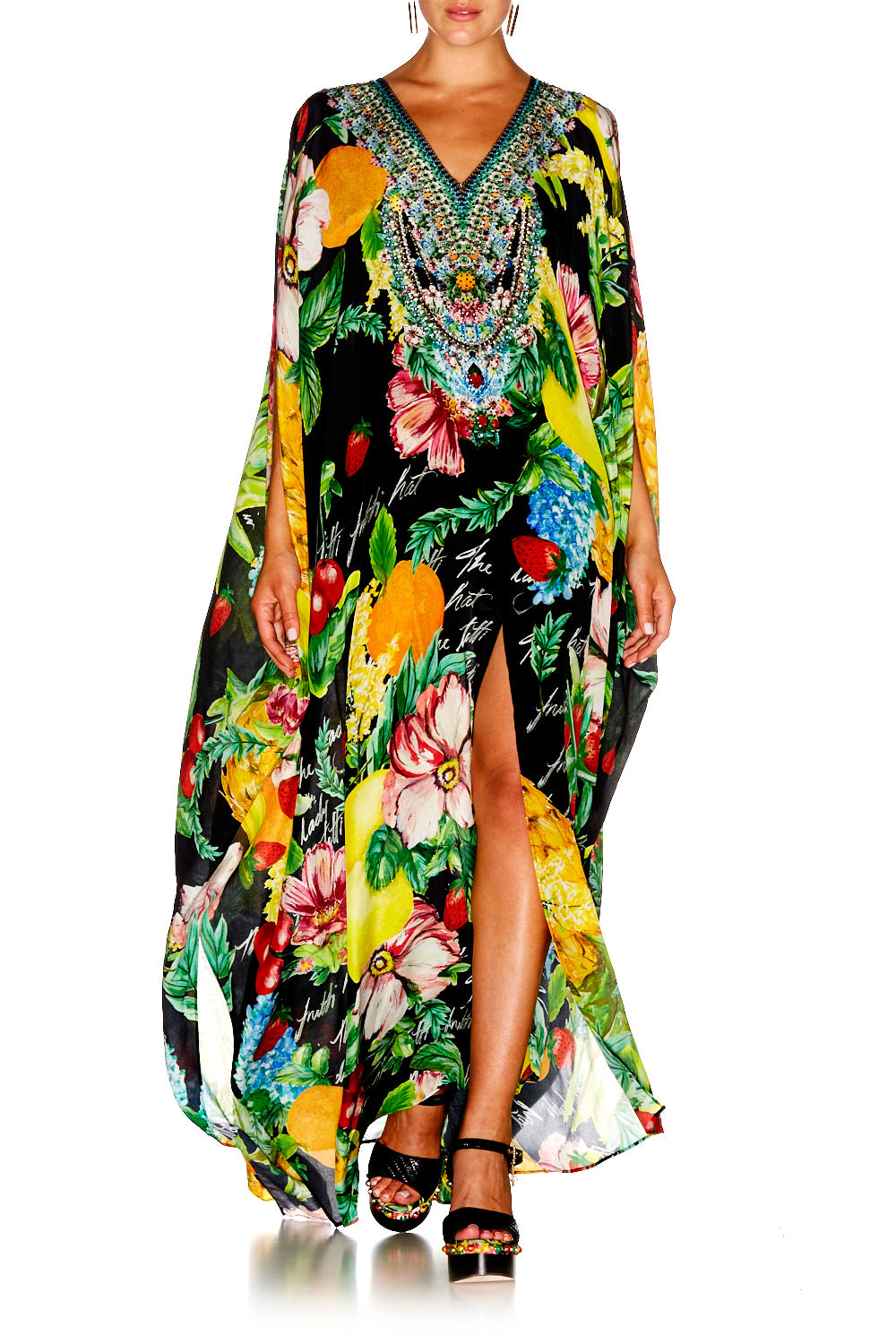 CALL ME CARMEN SLIT FRONT & SLEEVE KAFTAN
