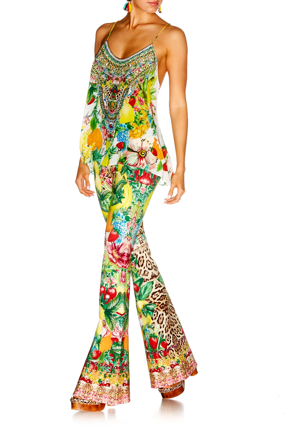 THERES NO PLACE LIKE RIO T BACK SHOESTRING STRAP TOP