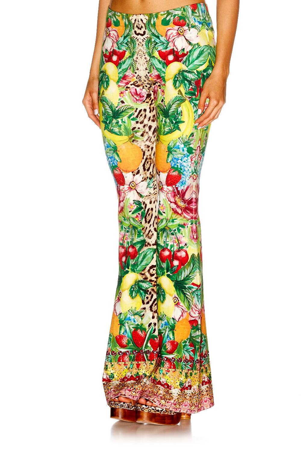 COOL CAT HIGH WAISTED FLARED TROUSER