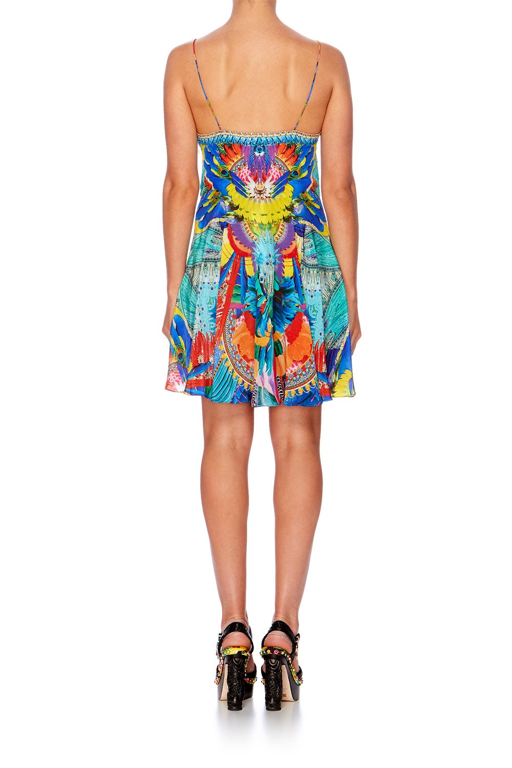 SHOW GIRL SHORT DRESS W TIE FRONT