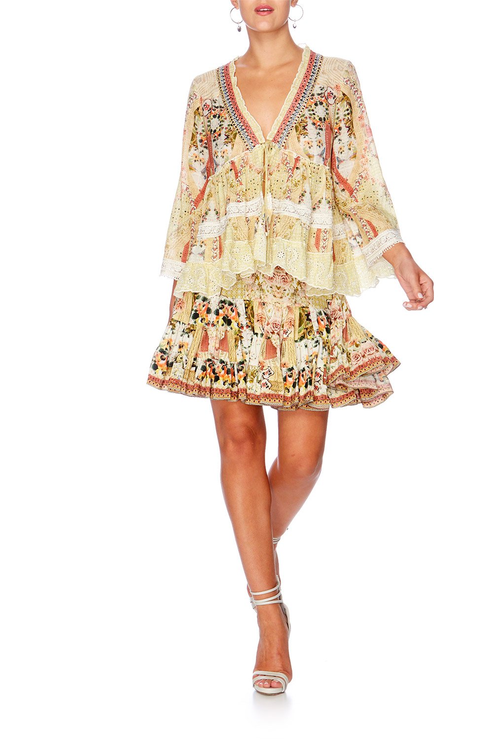 MY SUMMER LOVE FRILL BLOUSE W 34 SLEEVE